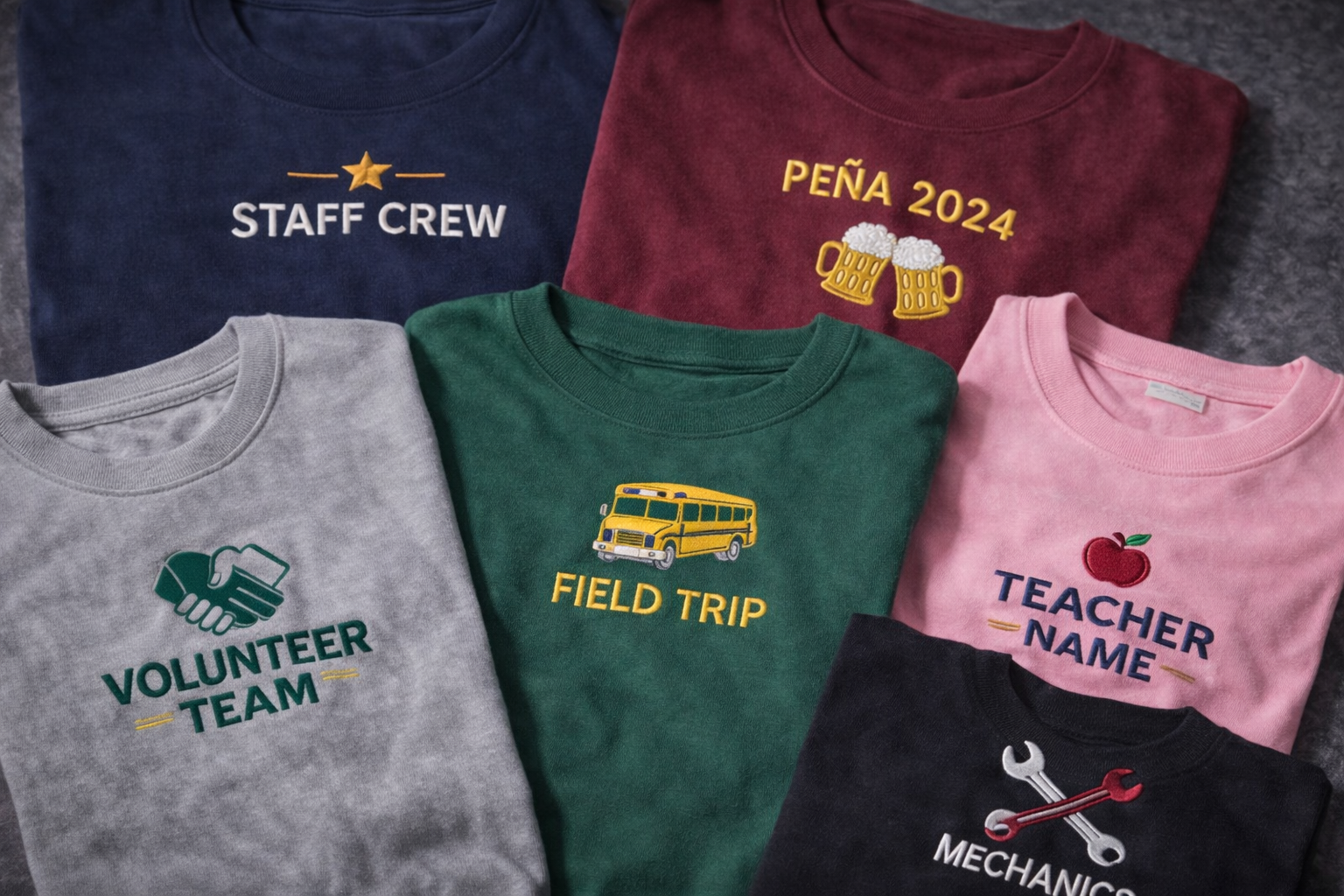 Bordar camisetas personalizadas